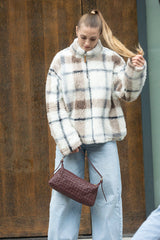 RHEA HANDWOVEN MAROON SHOULDER BAG
