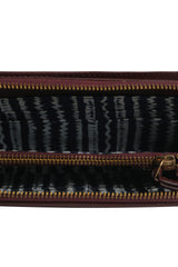 Three Fold Wallet Crossbody Aggiee Maroon