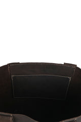 Threaded Pocket Tote Oil Tan Brown