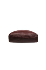 Knot Leather Shoulder Bag Aggie Maroon