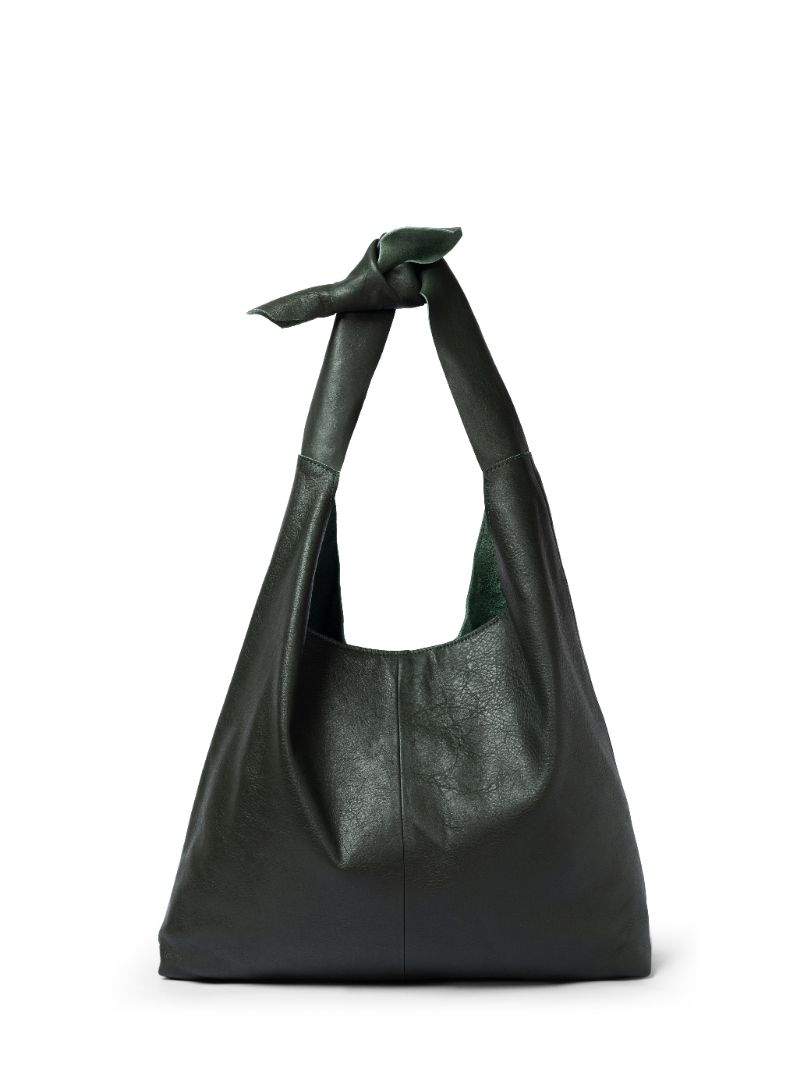 Knot Leather Shoulder Bag (Hunter Green) RISA VANCOUVER