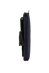 Three Fold Wallet Crossbody Black