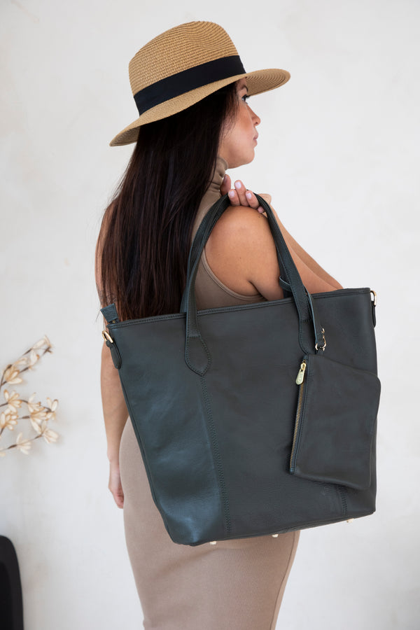 Marie Everyday Tote (Hunter Green)