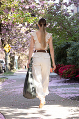 Knot Leather Shoulder Bag Hunter Green