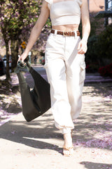 Knot Leather Shoulder Bag Hunter Green