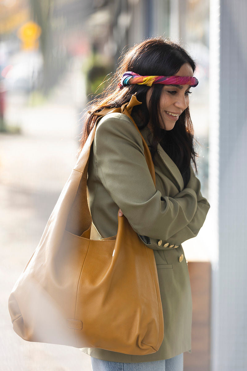 Coral Bloom Silk Scarve