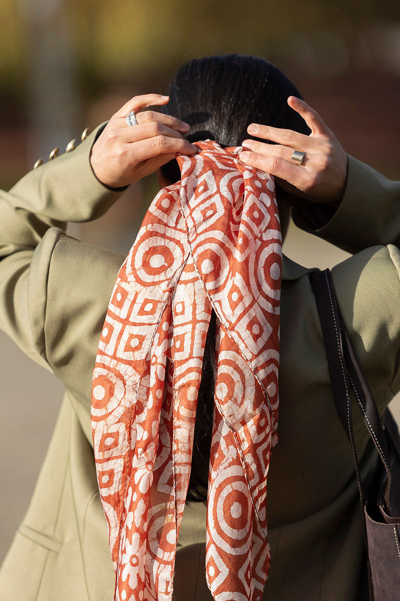 Star Fish Silk Scarve