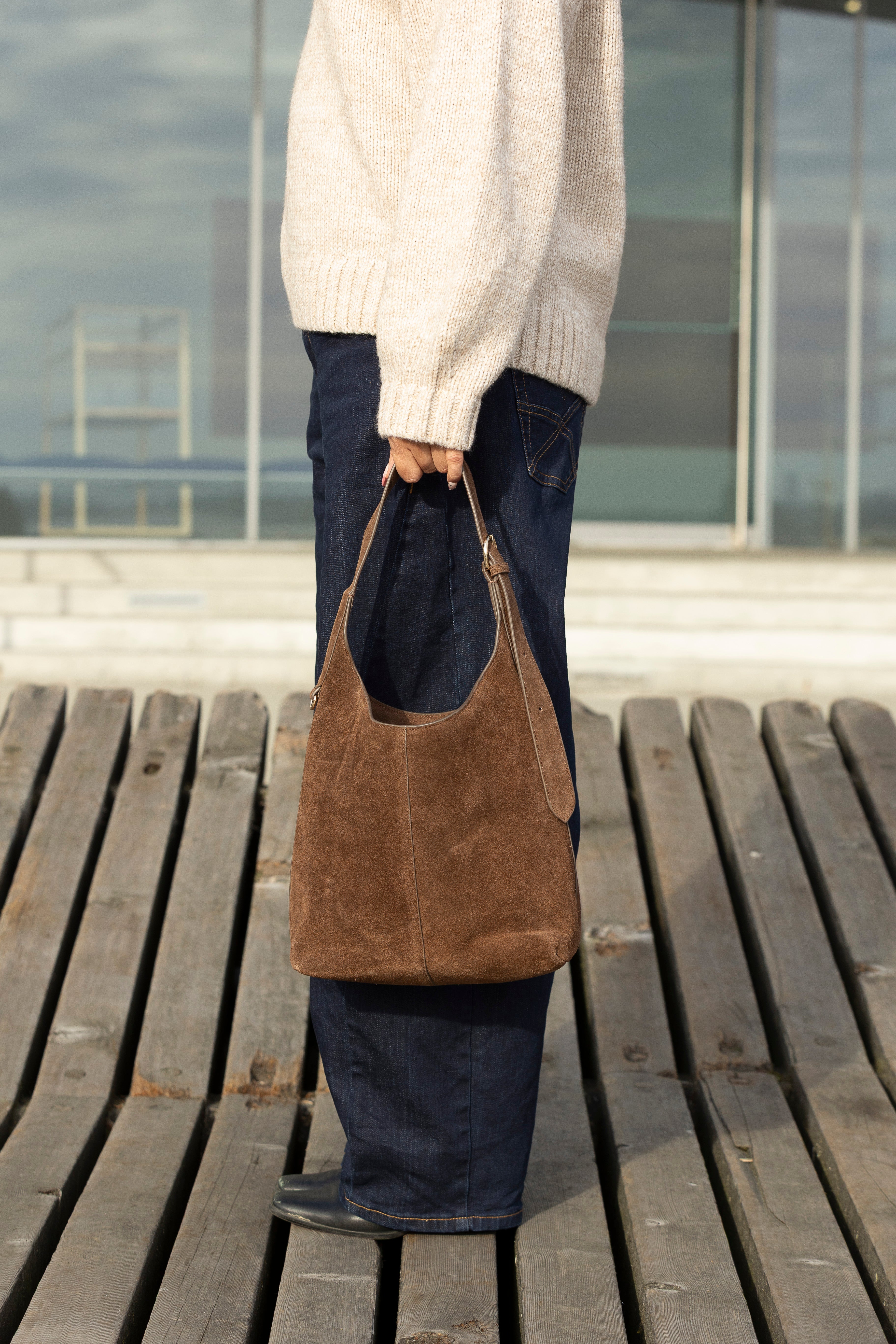 Claude Shoulder Bag-Chocolate Brown