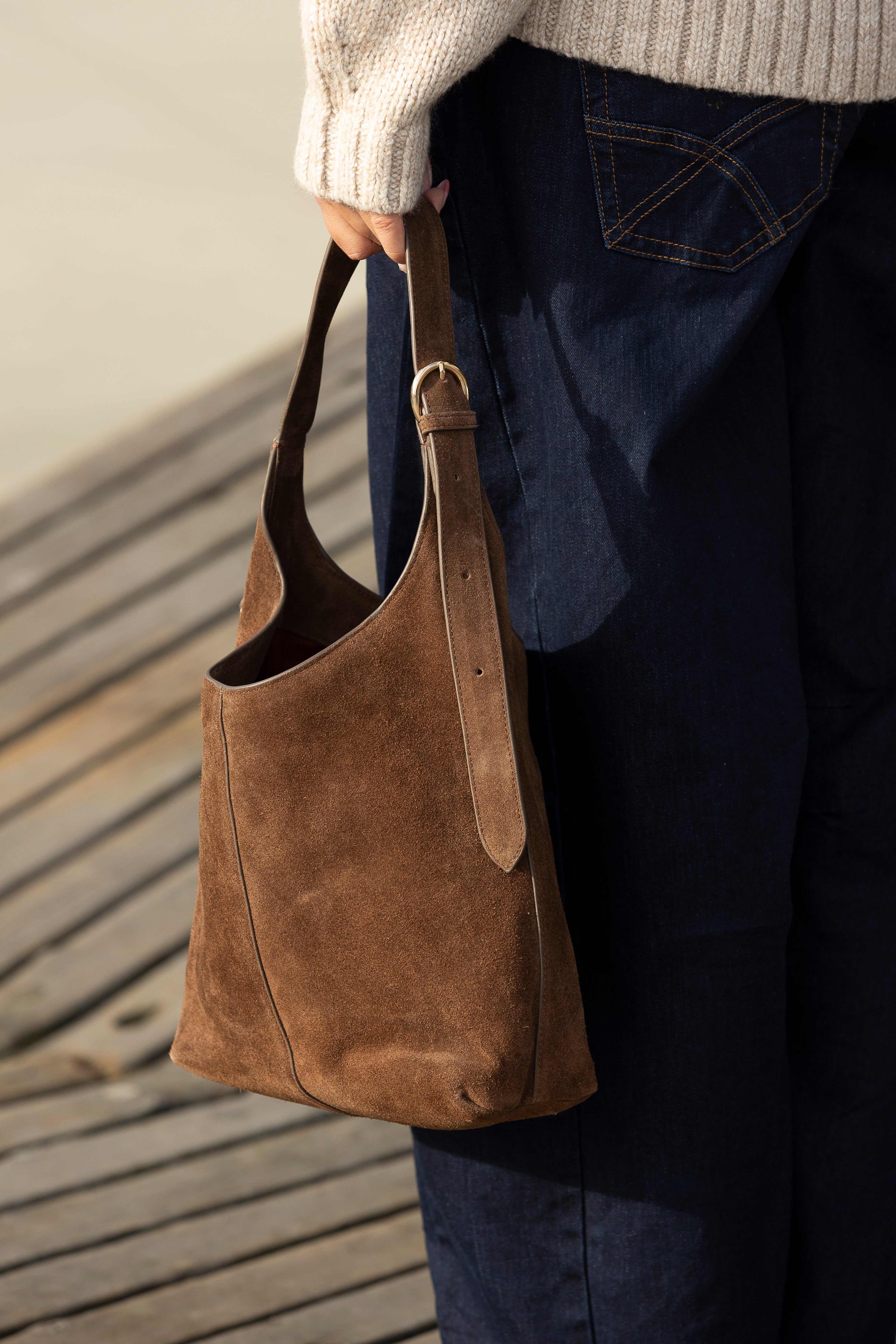 Claude Shoulder Bag-Chocolate Brown