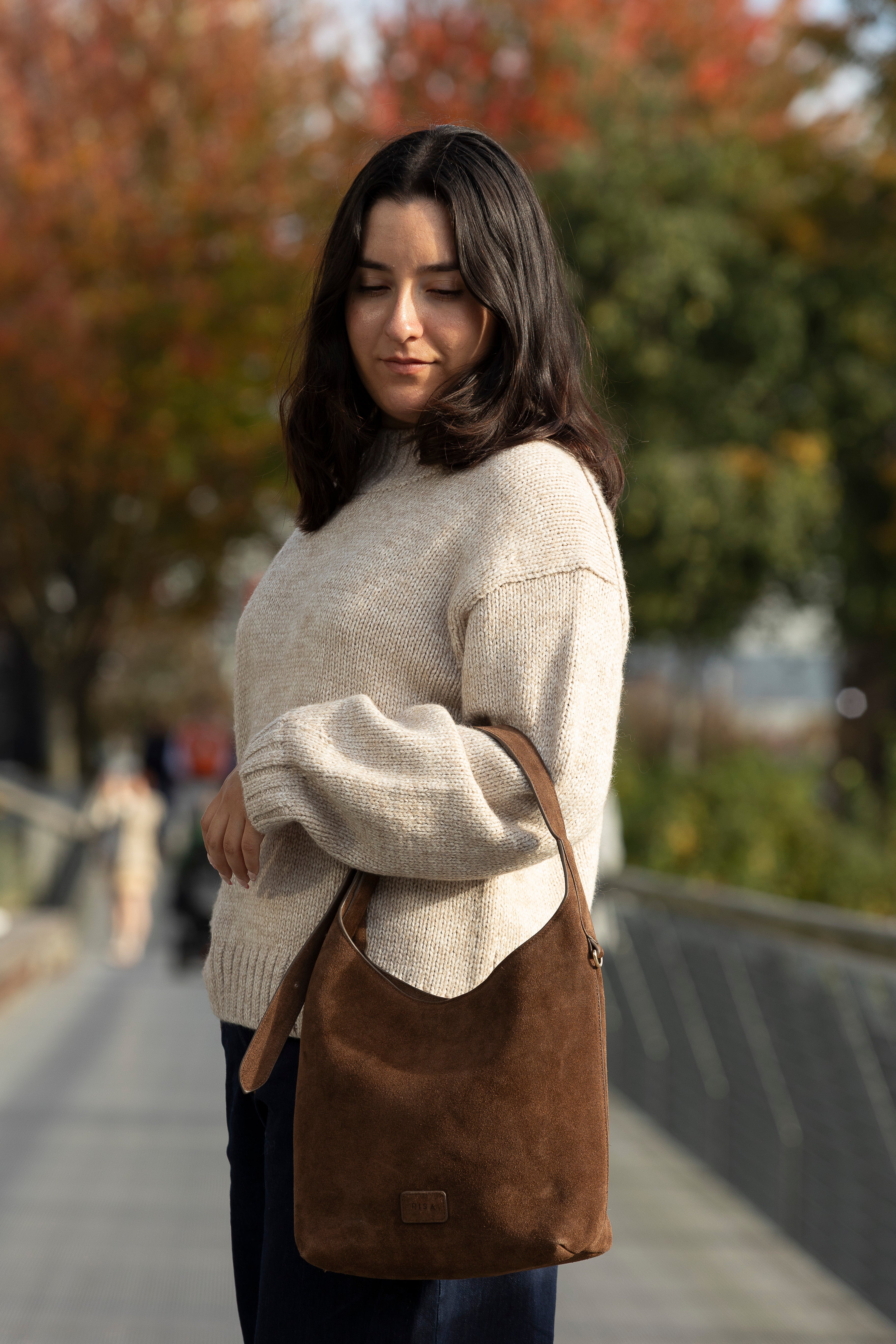 Claude Shoulder Bag-Chocolate Brown