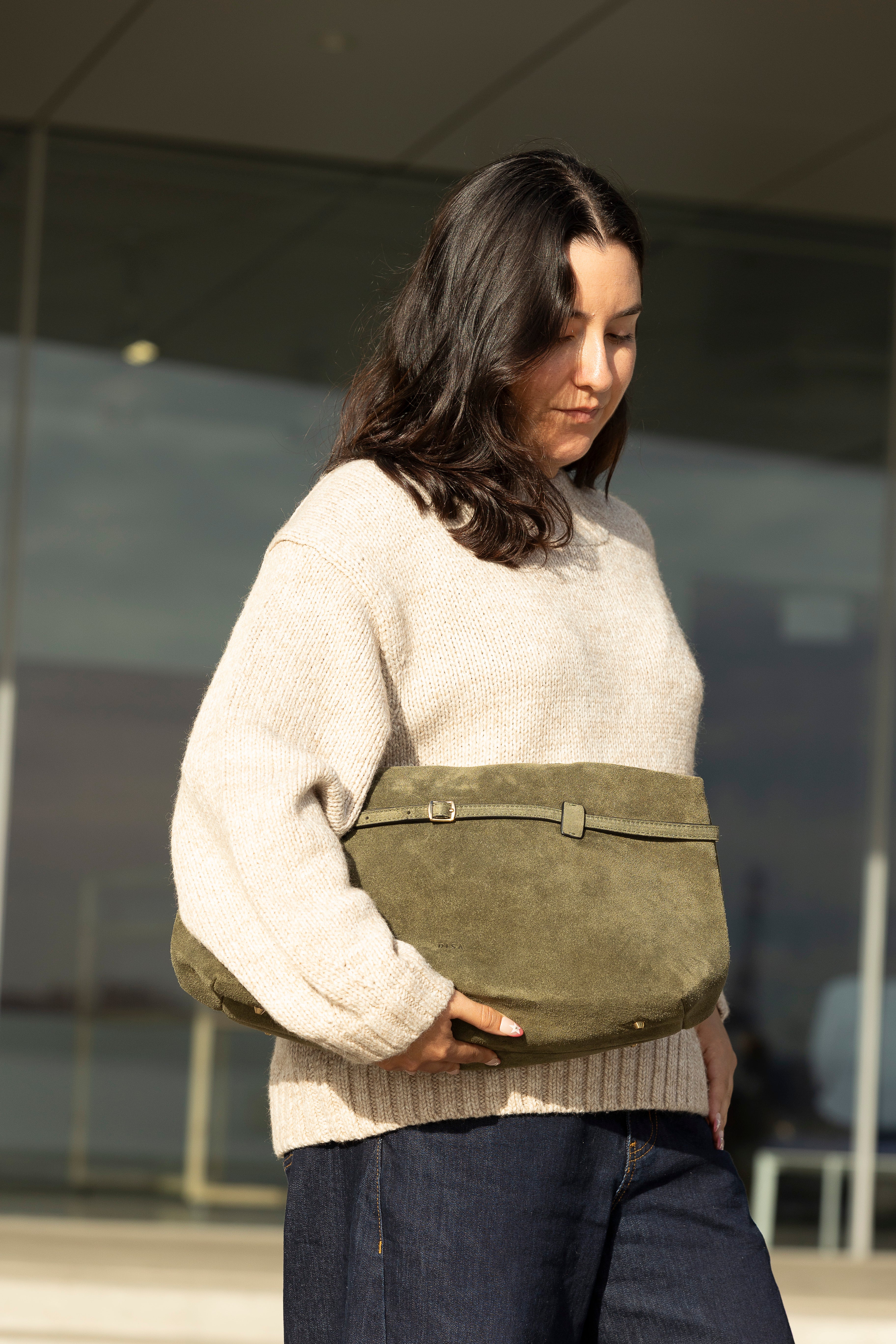 MONROE CLASSIC HANDBAG OLIVE
