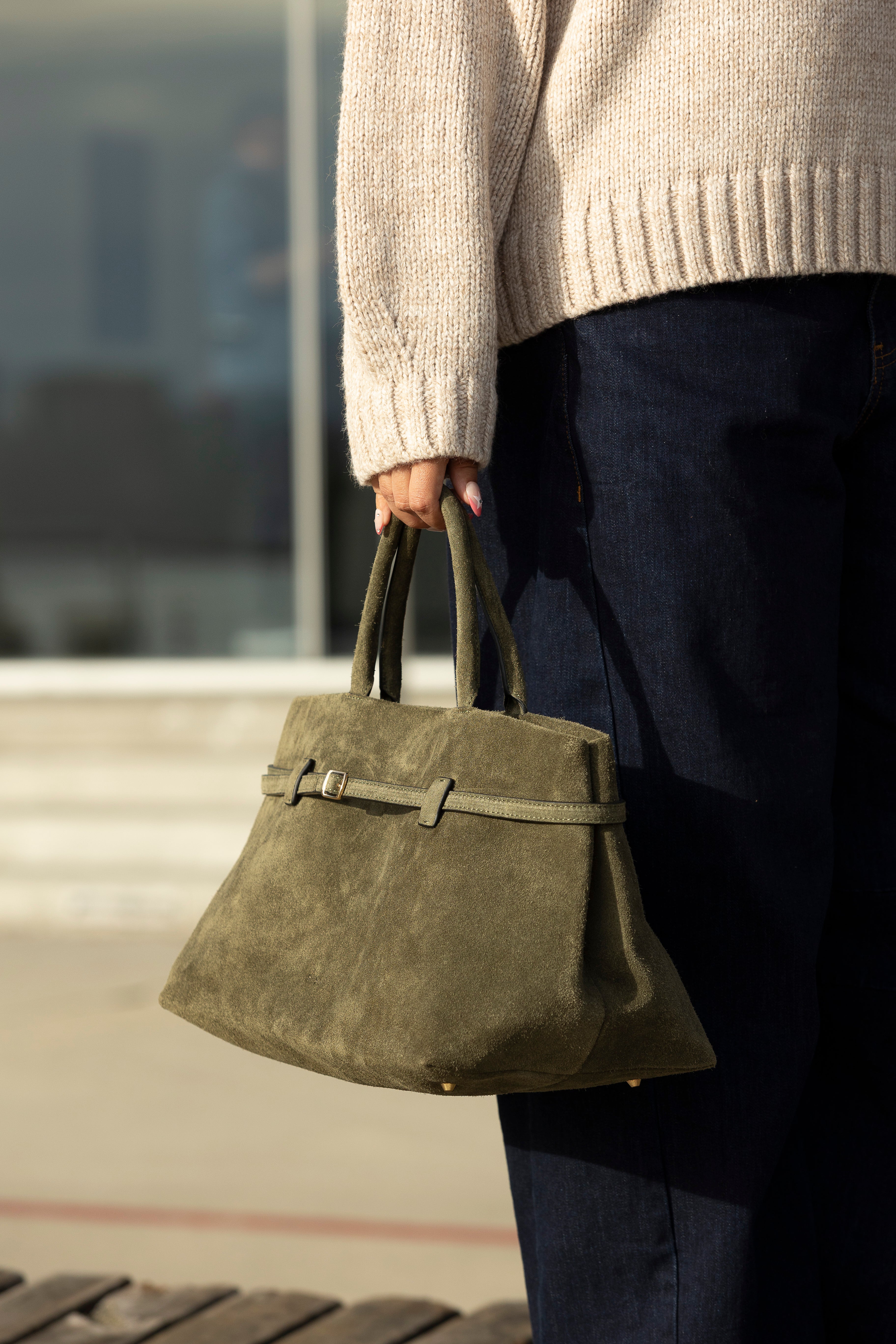 MONROE CLASSIC HANDBAG OLIVE