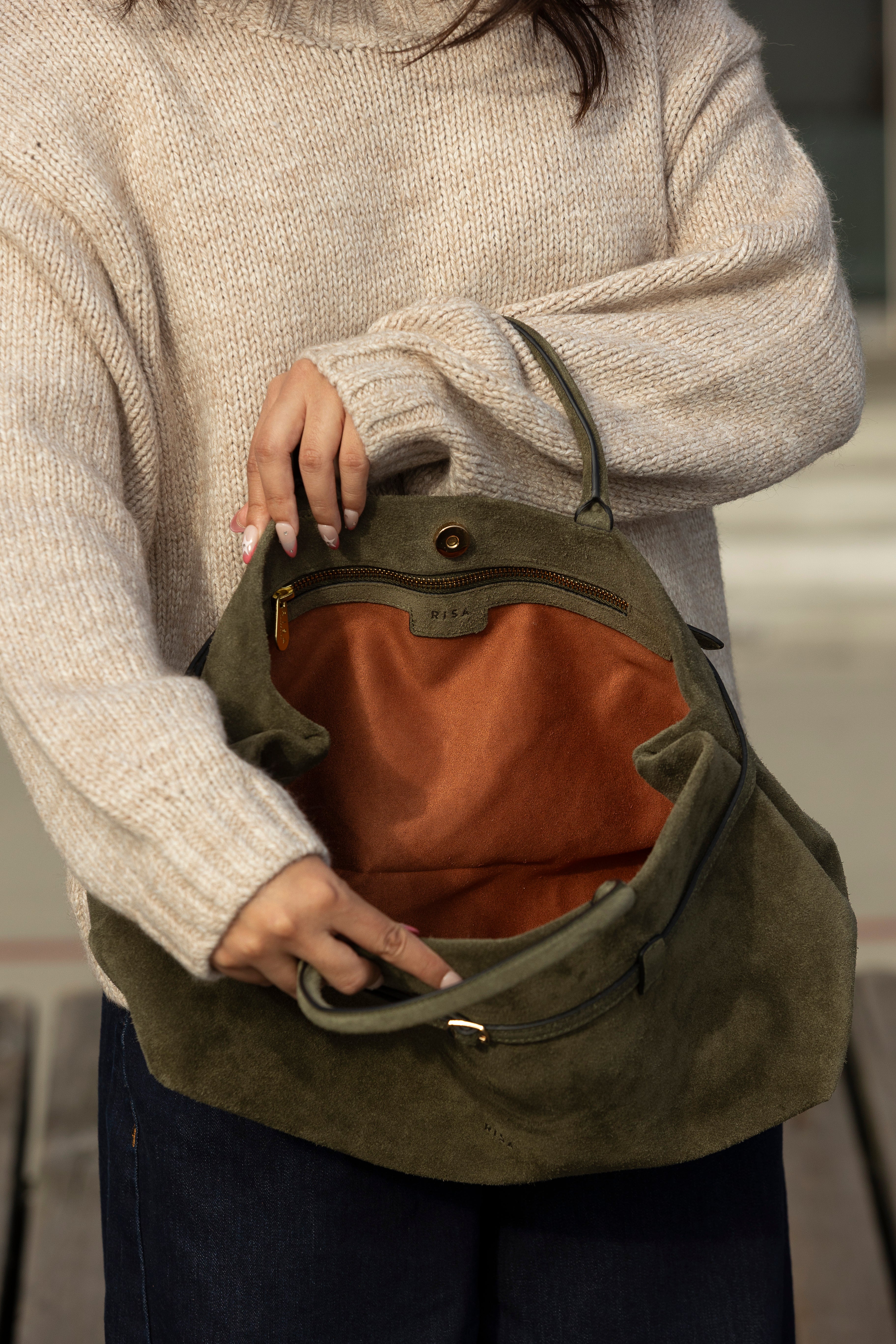 MONROE CLASSIC HANDBAG OLIVE