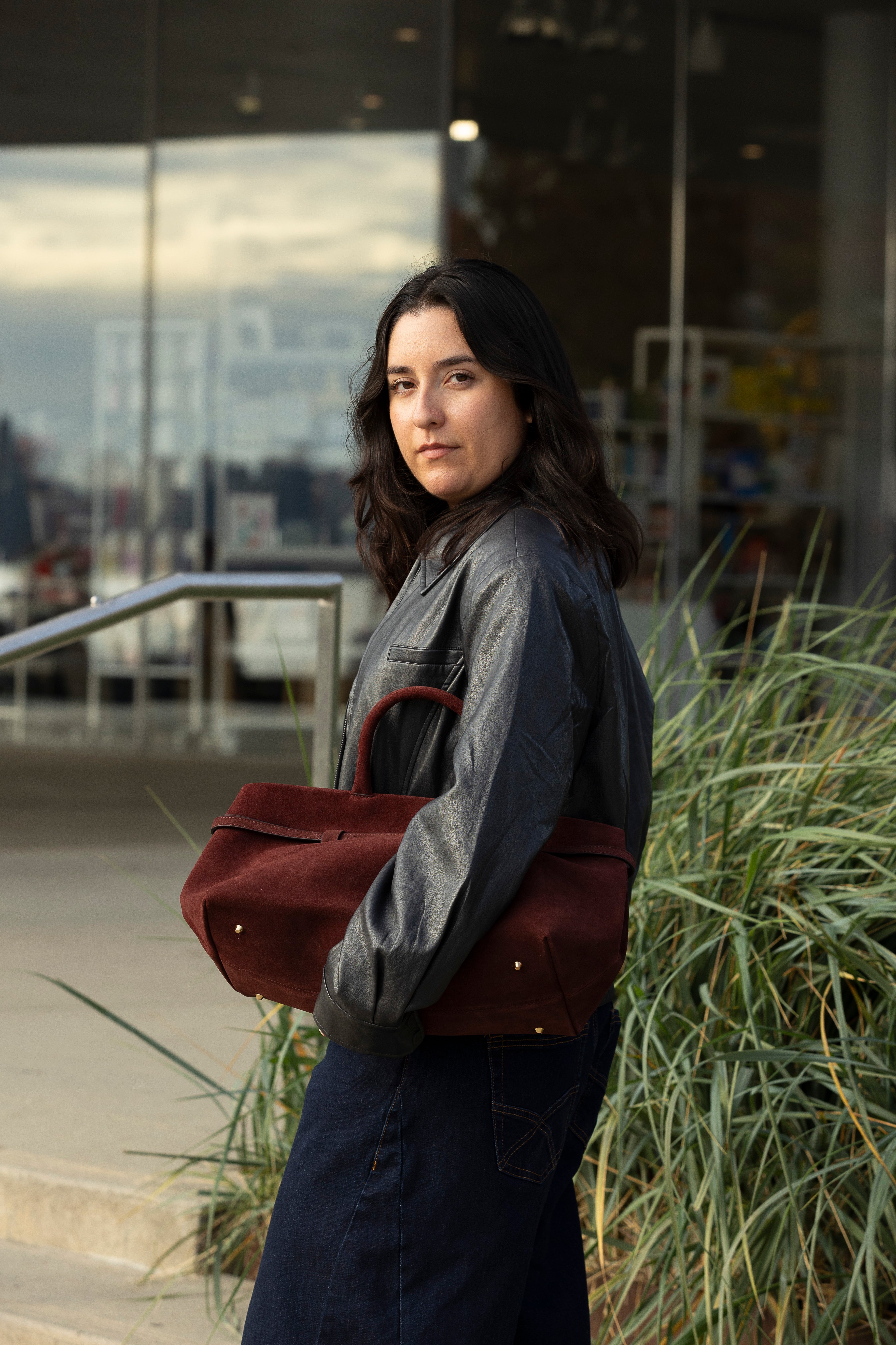 MONROE CLASSIC HANDBAG MAROON