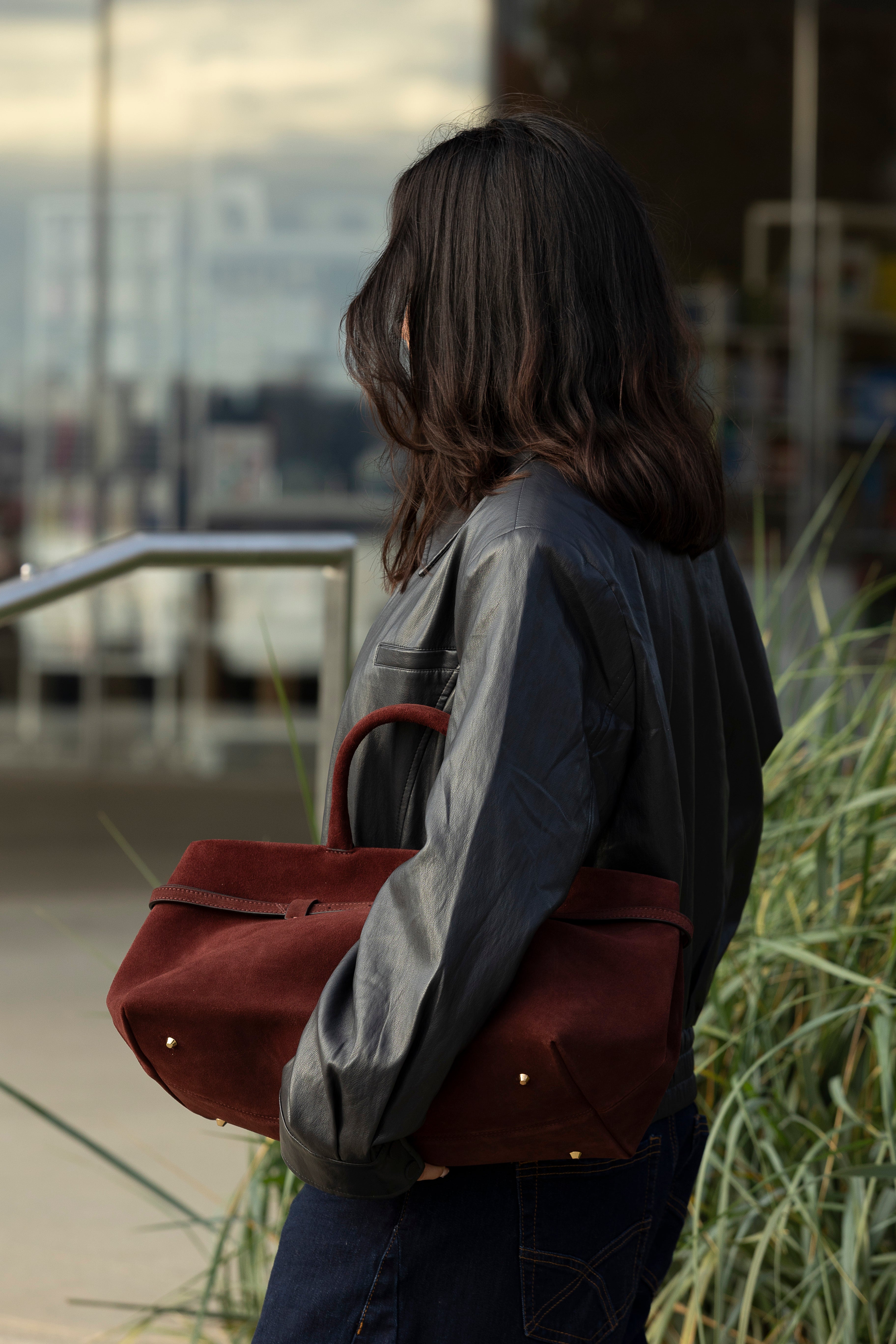 MONROE CLASSIC HANDBAG MAROON