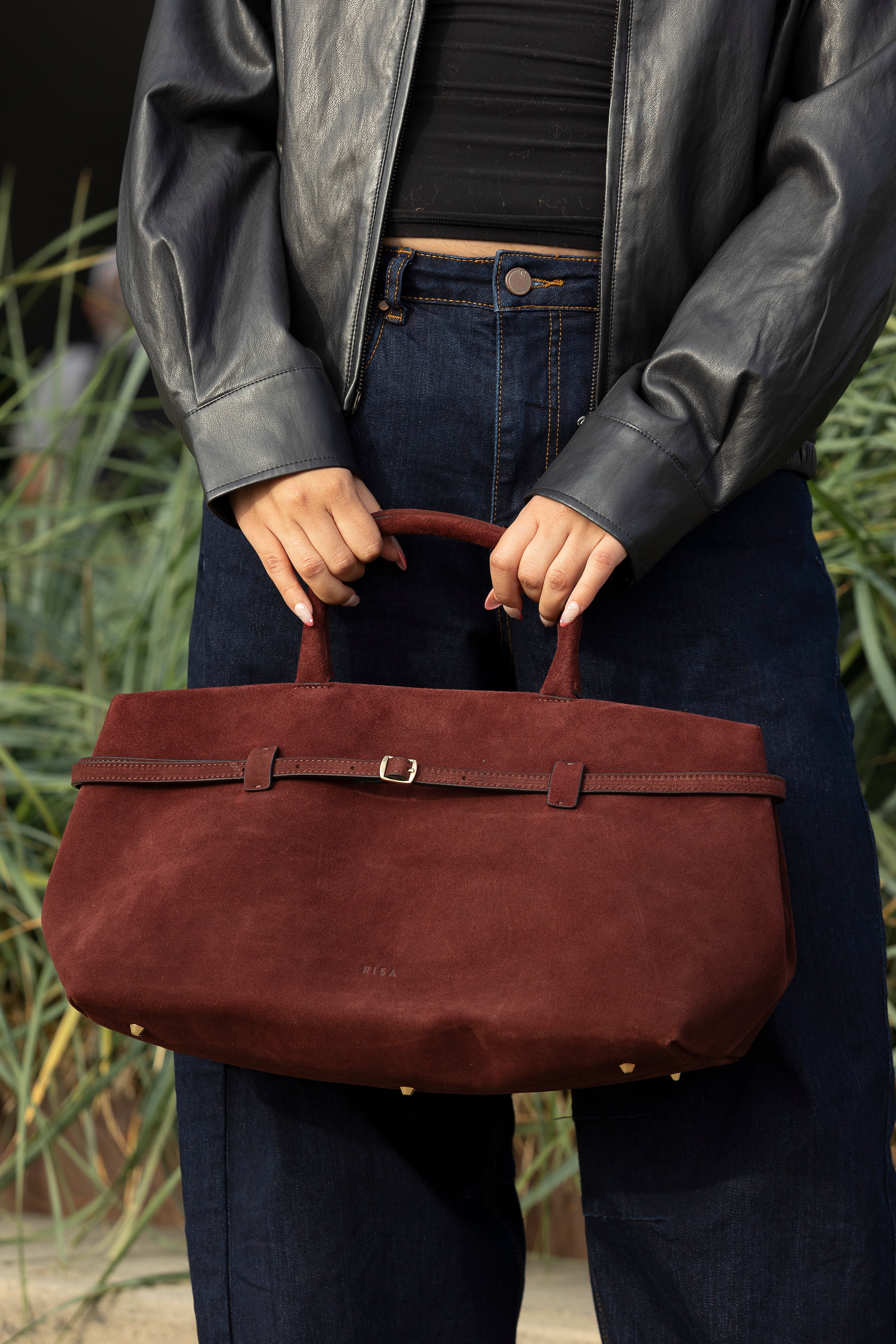 MONROE CLASSIC HANDBAG MAROON