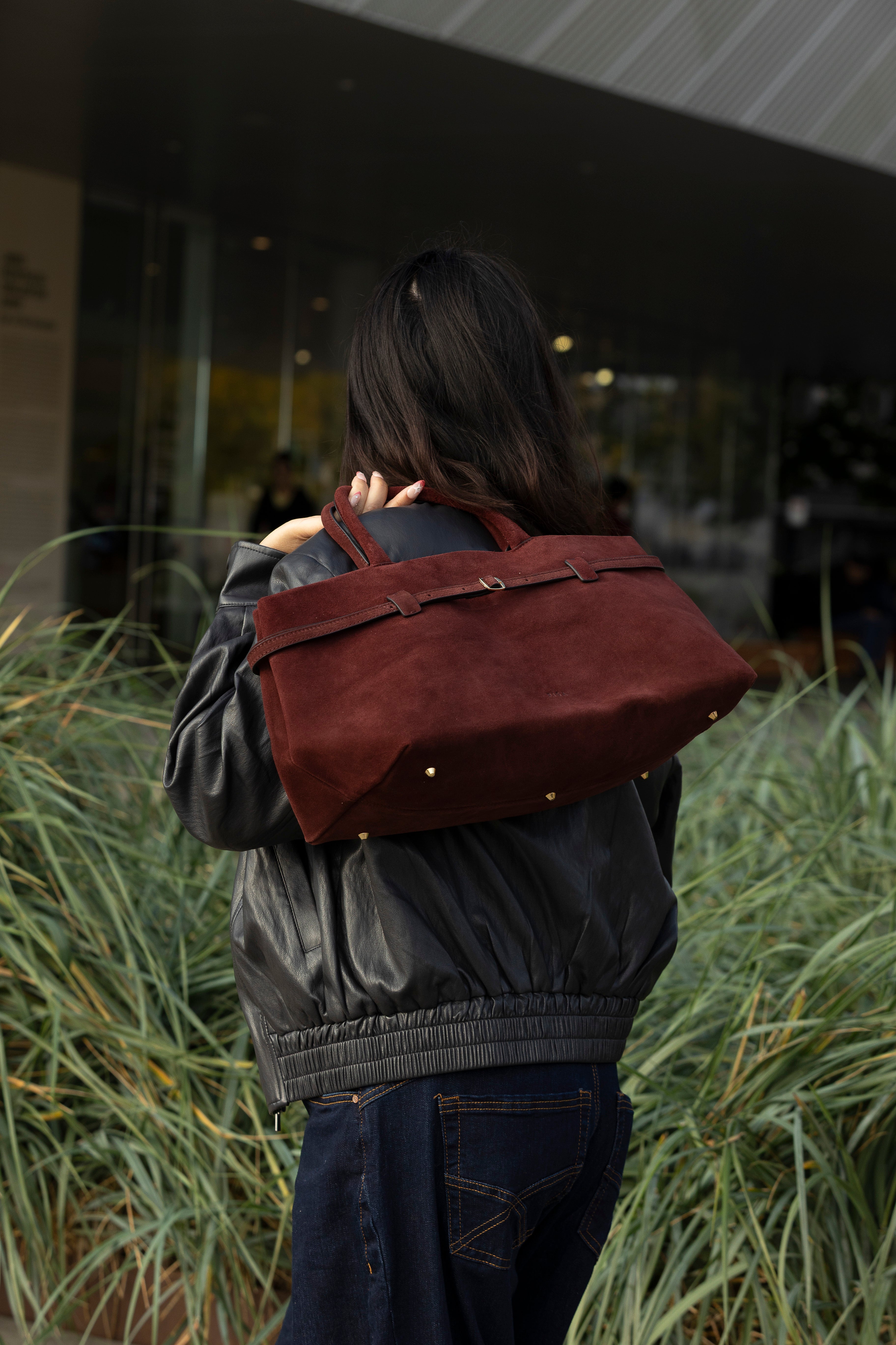 MONROE CLASSIC HANDBAG MAROON