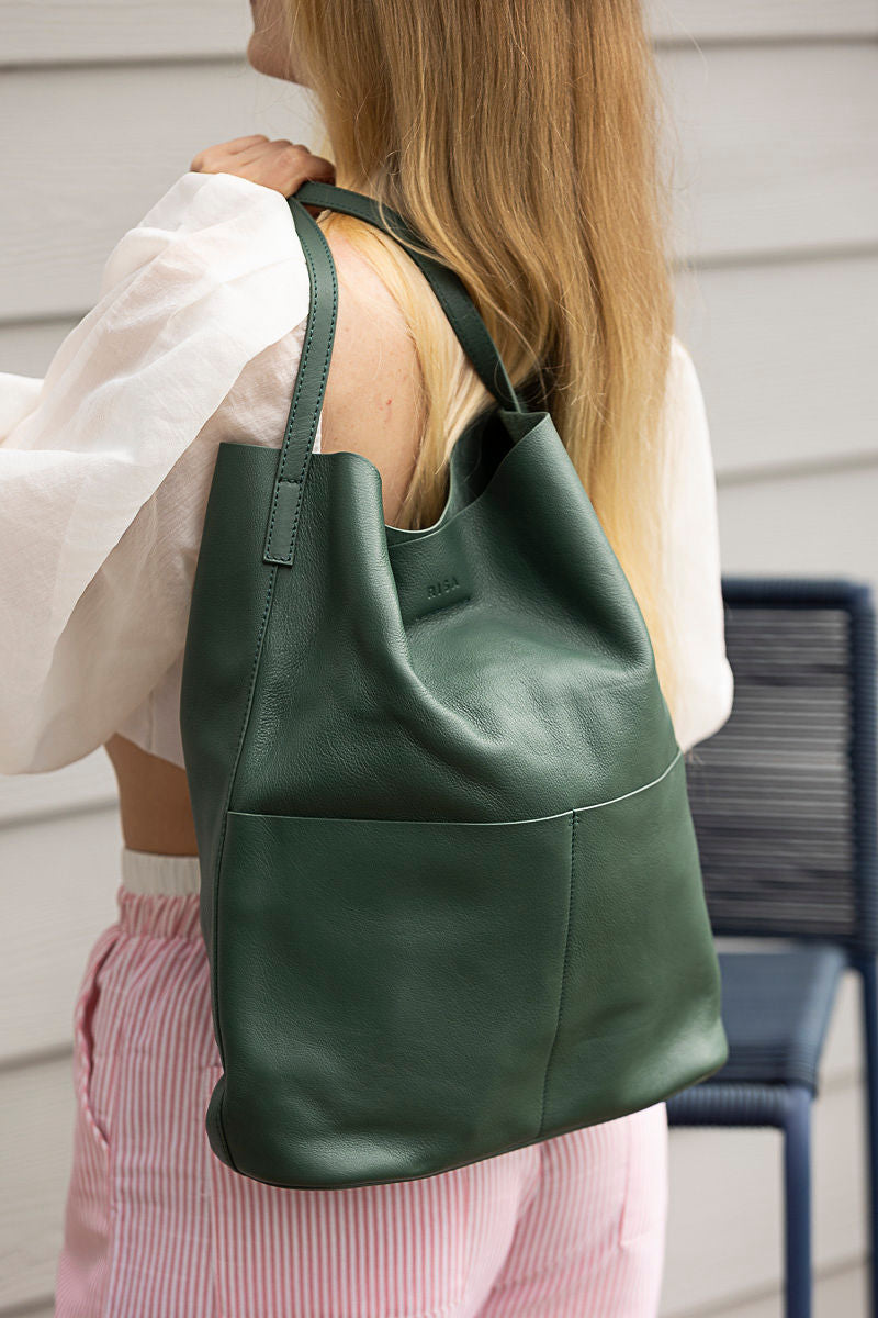 Lila Pocket Tote Sea Weed