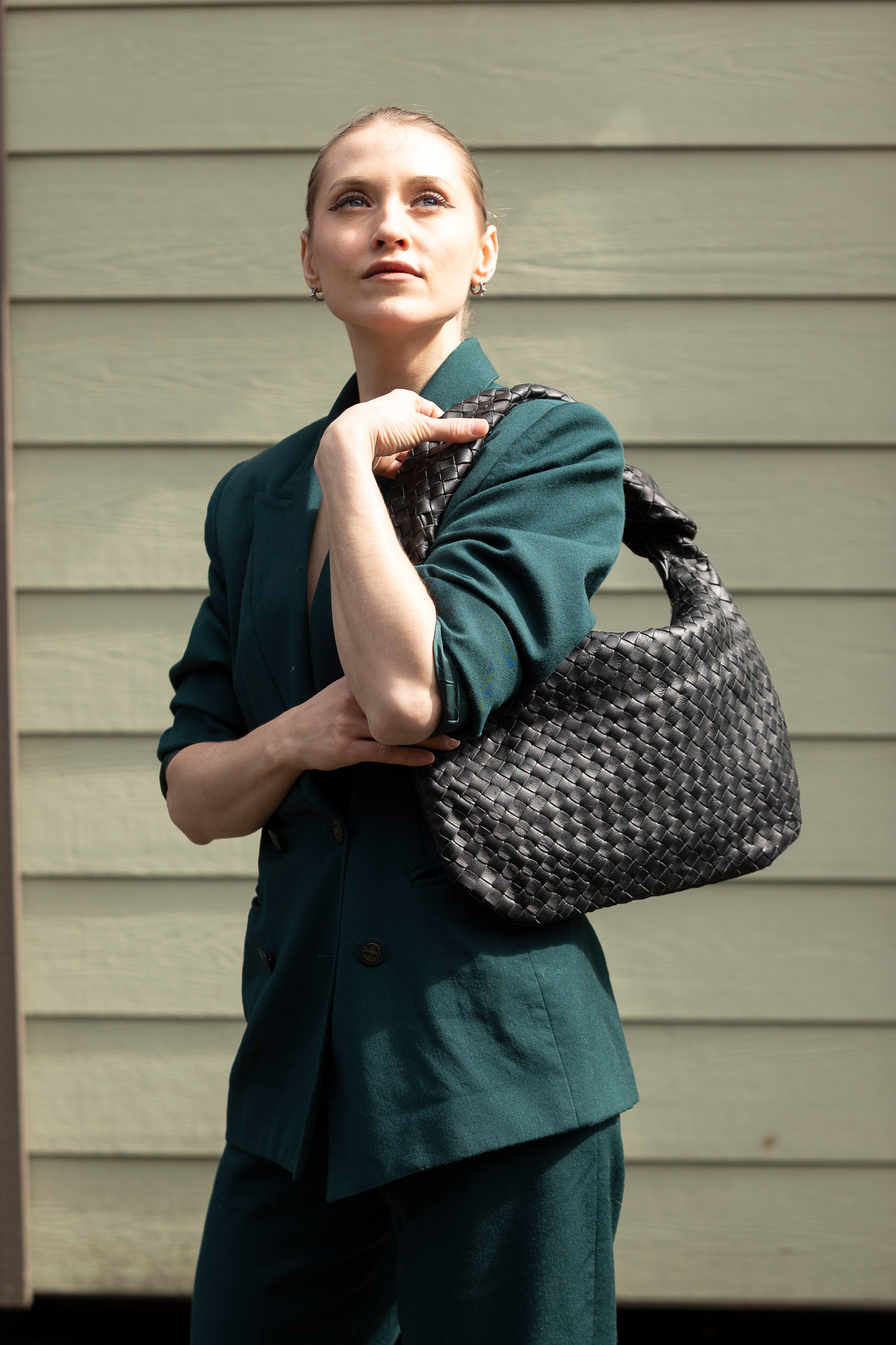 Zar Hand Woven Bag Black