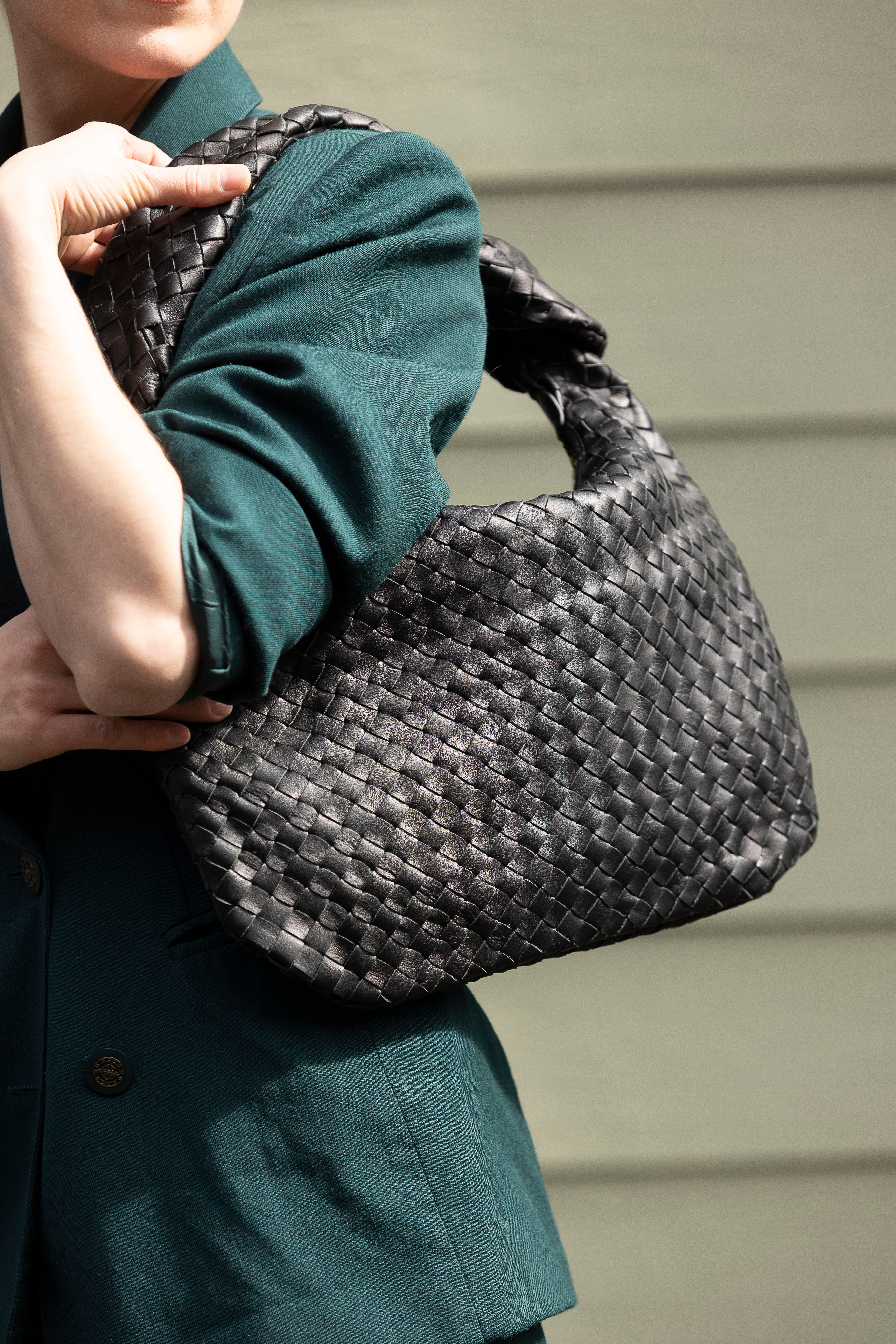 Zar Hand Woven Bag Black