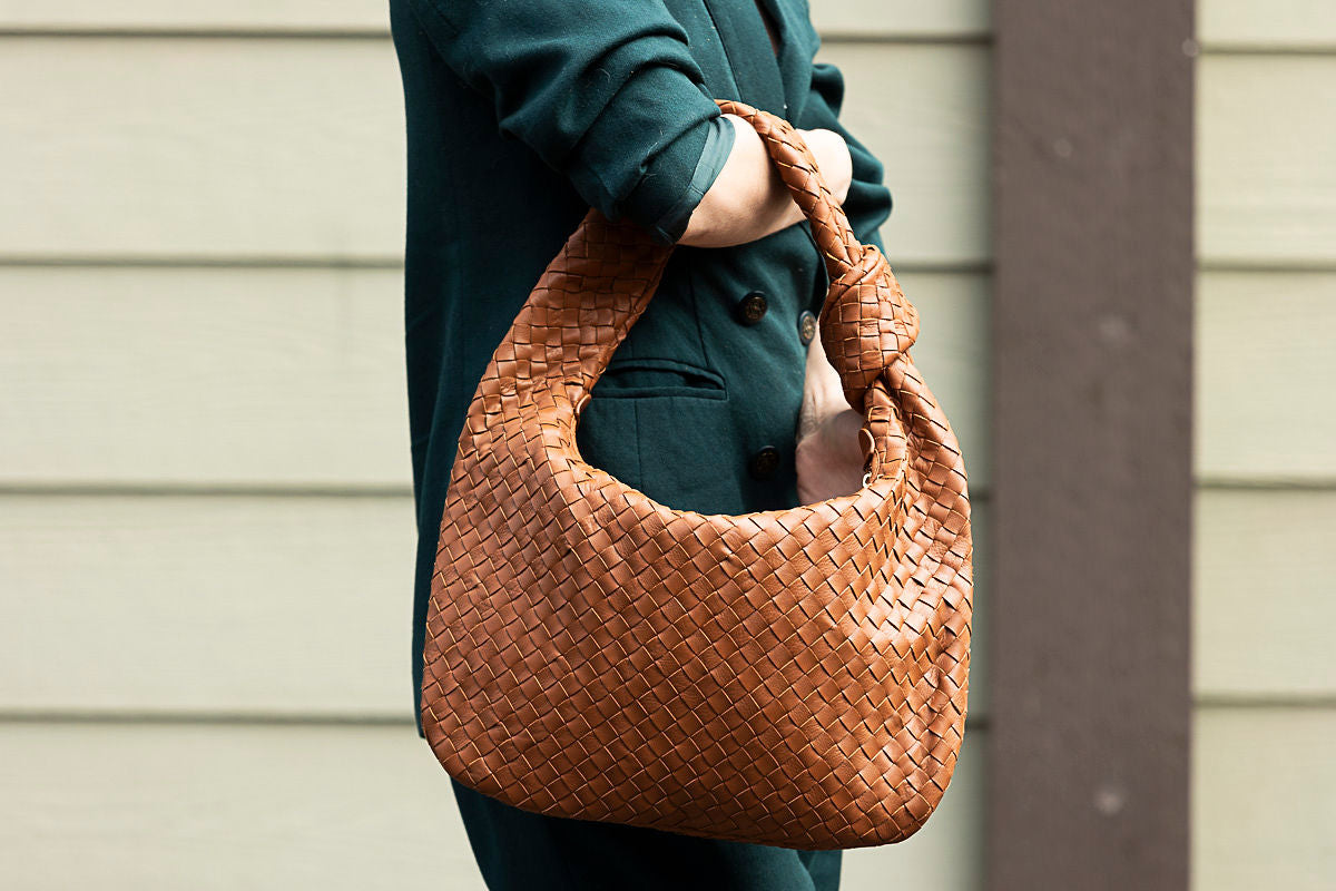Zar Hand Woven Bag Tan