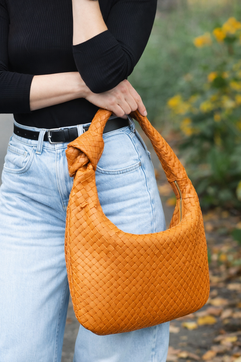Zar Hand Woven Bag Tan