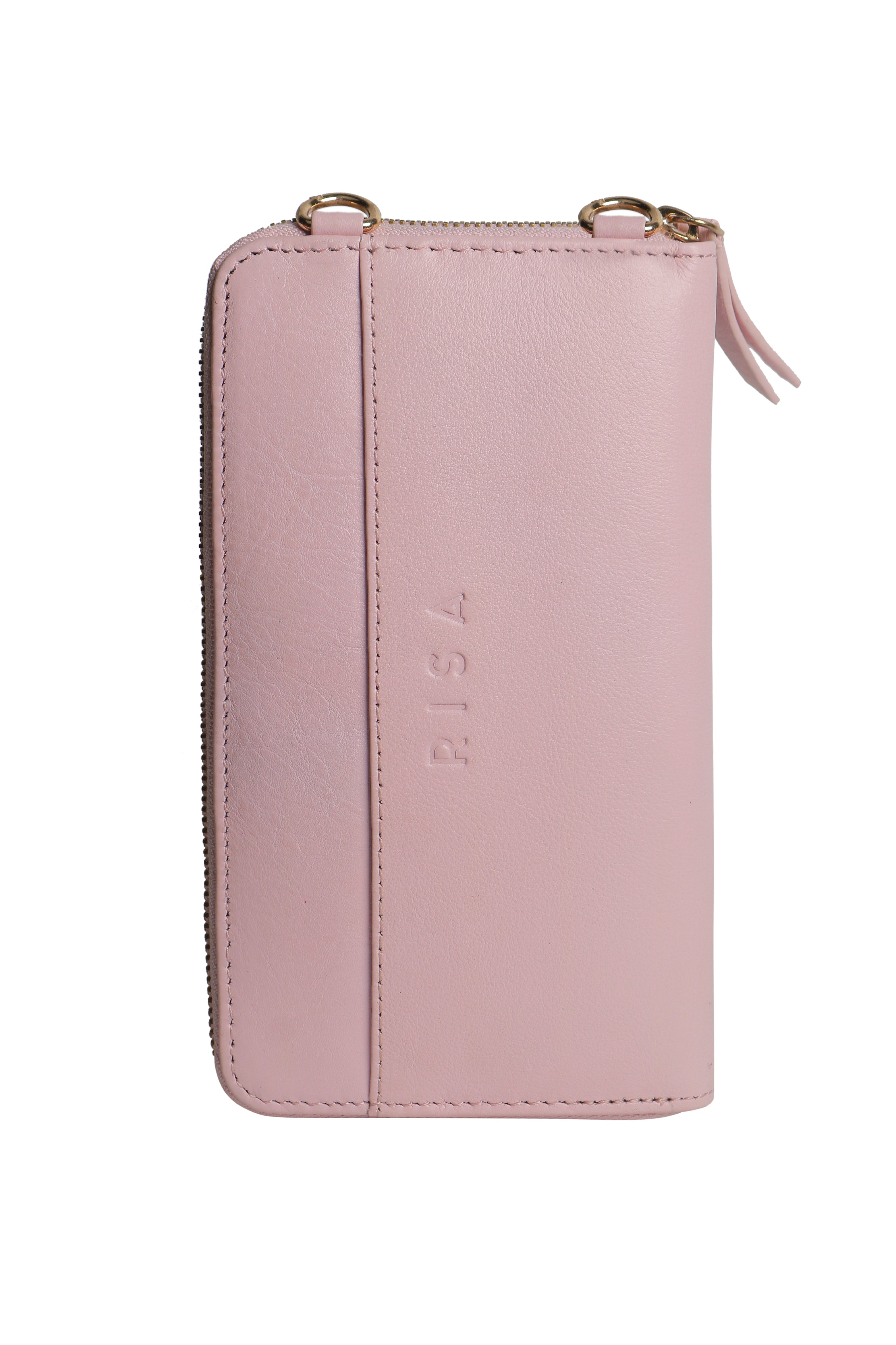 Three Fold Wallet Crossbody Baby Pink