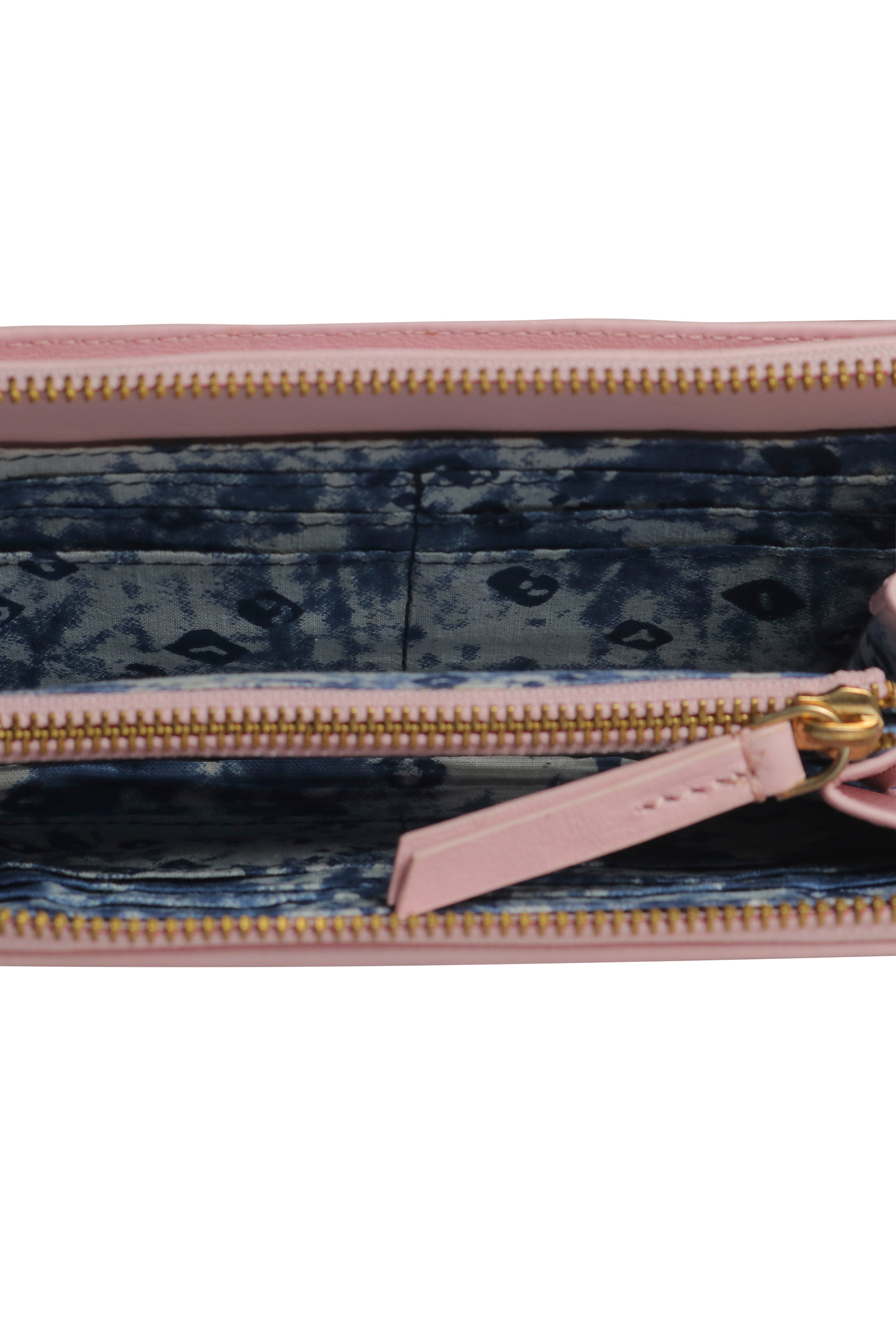 Three Fold Wallet Crossbody Baby Pink