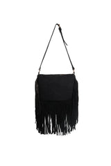 Boho Fringe Handbag (Black)