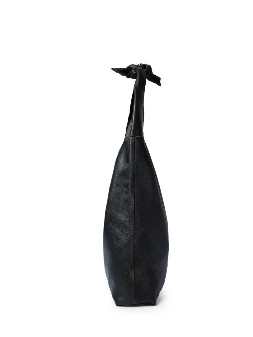 Knot Leather Shoulder Bag Black – RISA VANCOUVER
