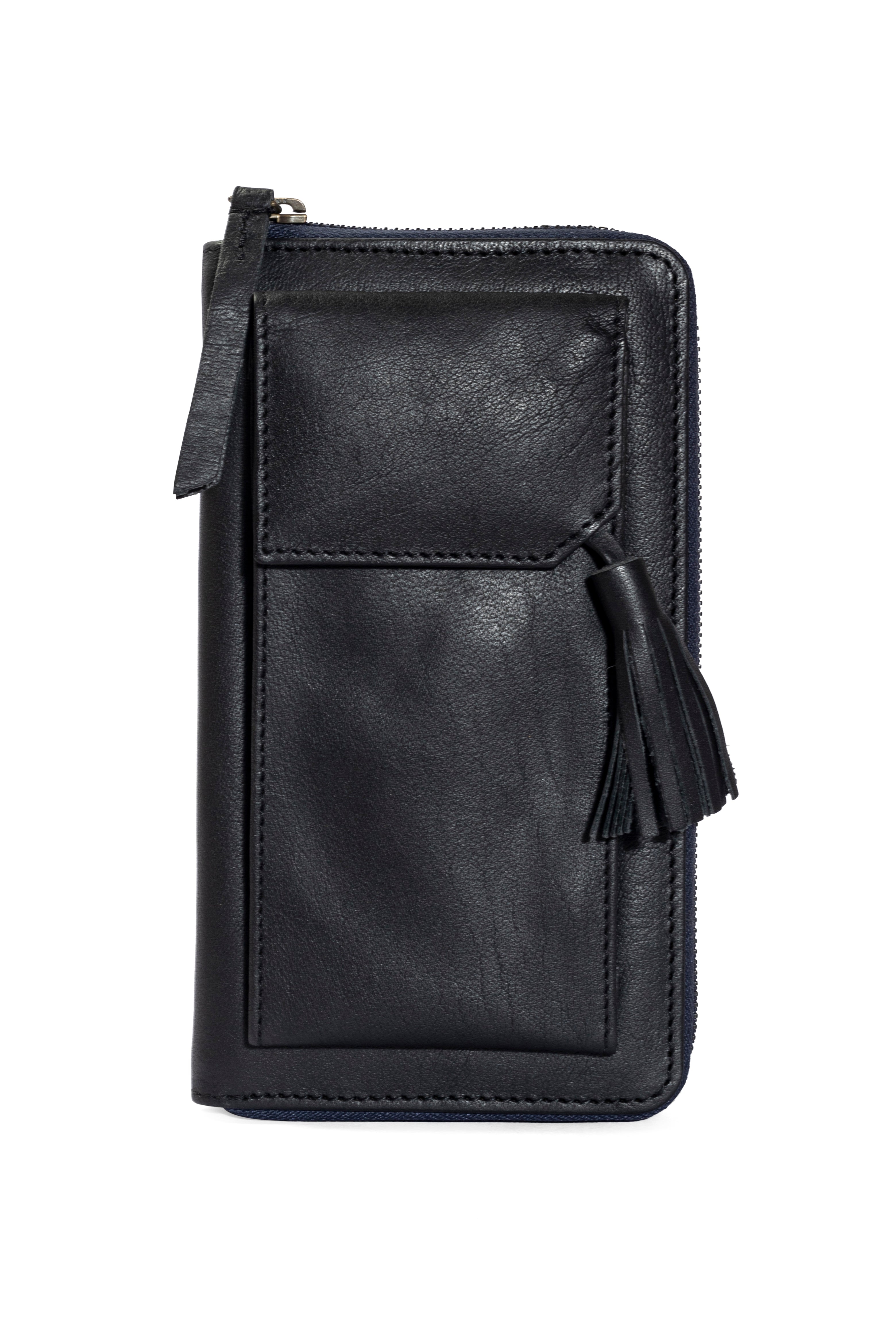 Three Fold Wallet Crossbody Black